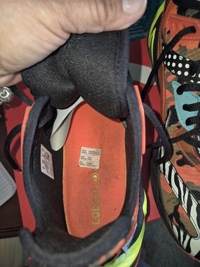 Nike Black Sneaker with Orange Insole